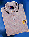 Hellgraues Poloshirt